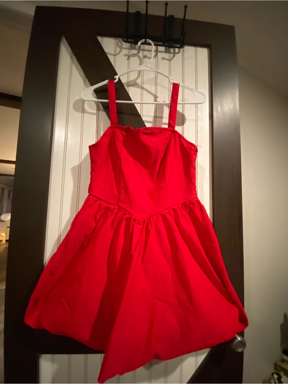 Women’s Red spaghetti strap Party Dress